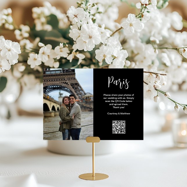 Travel Destination Photo Sharing QR Code Table Number (Creator Uploaded)
