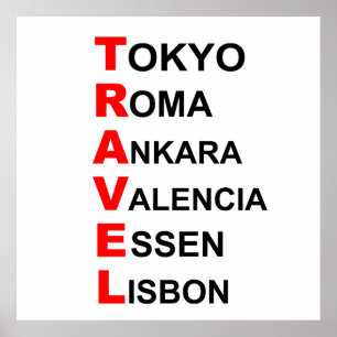 travel destinations poster