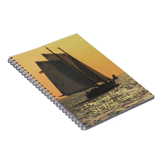 Travel Diary Key West Sailing Notebook (Right Side)