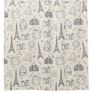 Travel Doodle Seamless Pattern