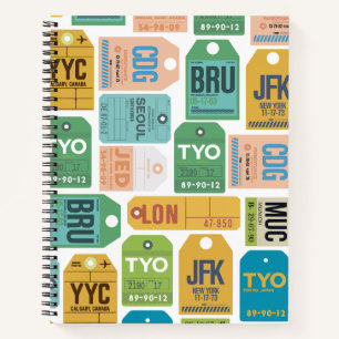 Travel Dot Grid Notebook