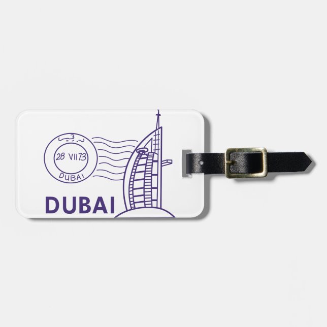 TRAVEL DUBAI LUGGAGE TAG (Front Horizontal)