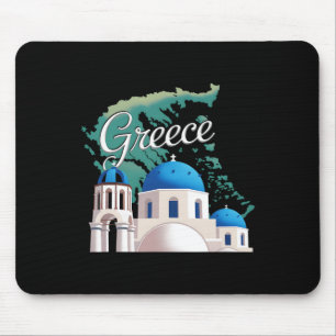 Travel Europe Greece Athens Santorini Crete Greek Mouse Pad