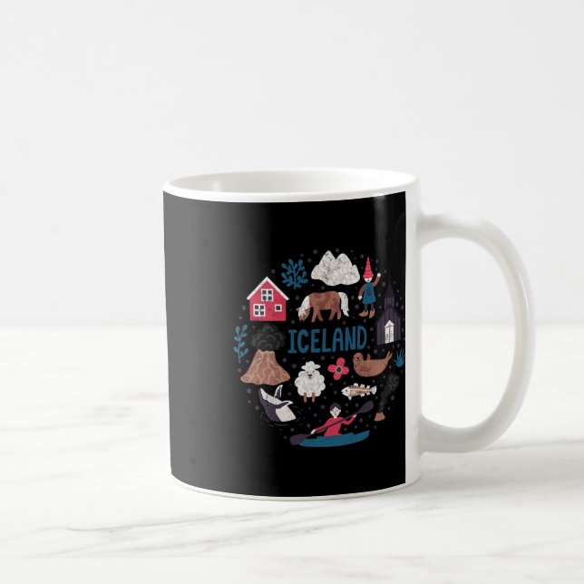 Travel Europe Iceland Reykjavik Family Vacation So Coffee Mug (Right)