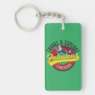 Travel & Explore Fabulous Cameroon logo Keychain