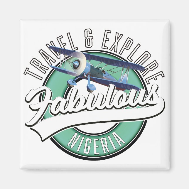 Travel explore fabulous Egypt logo. Magnet (Front)