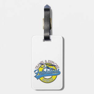 travel explore fabulous Seychelles logo Luggage Tag