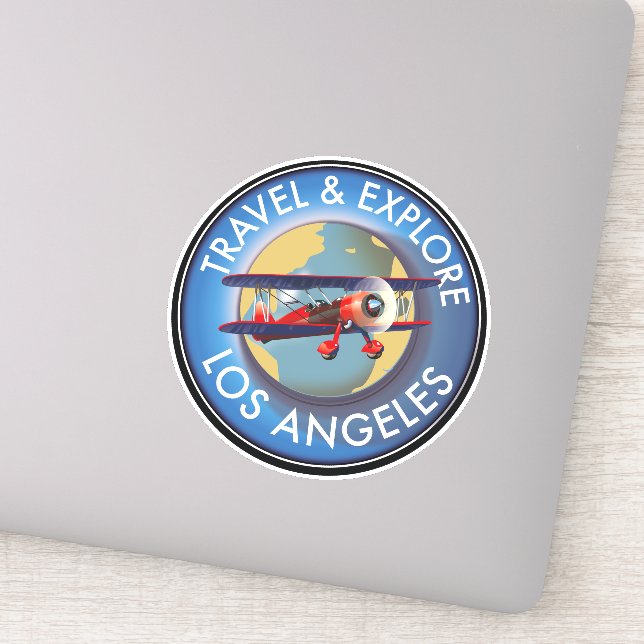 Travel explore Los Angeles logo (Detail)