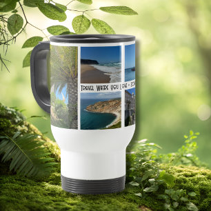 Travel Family Vacation 6 Photo Collage Custom Mug