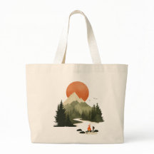 Travel far enough - Adventurist large tote bag