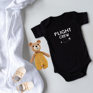 Travel Flight Crew Airplane Flying Modern Vacation Baby Bodysuit