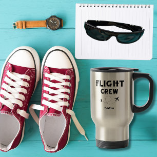 Travel Flight Crew Airplane Flying Modern Vacation Mug