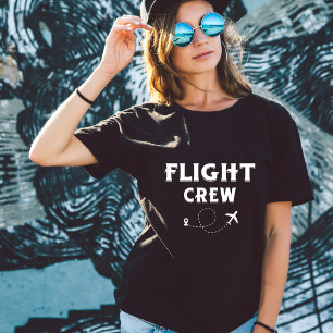 Travel Flight Crew Airplane Flying Modern Vacation T-Shirt