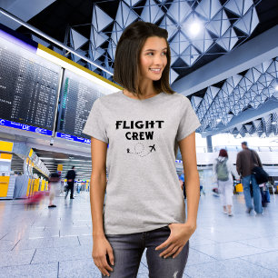 Travel Flight Crew Airplane Flying Modern Vacation T-Shirt