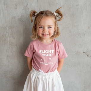 Travel Flight Team Family Vacation Bachelorette Baby T-Shirt