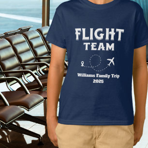 Travel Flight Team Family Vacation Bachelorette T-Shirt