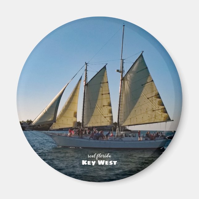 Travel | Florida - Key West Sailboat Sunset Cruise Magnet (Front)