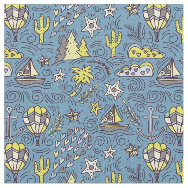 Travel Fun Fabric (Close Up)