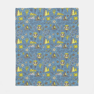 Travel Fun Fleece Blanket