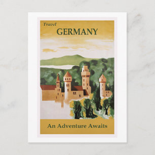 Travel Germany, An Adventure Awaits, Postcard