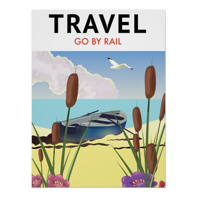 Travel go by Rail Poster (Front)