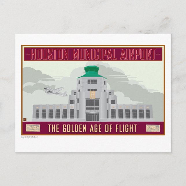 TRAVEL-Houston Hobby Airport- Postcard (Front)