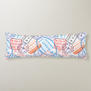 Travel icon body pillow