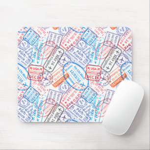 Travel icon mouse pad