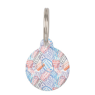 Travel icon pet tag