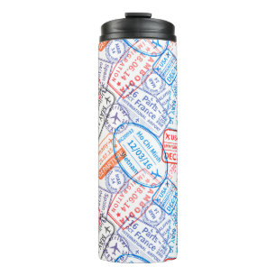 Travel icon thermal tumbler