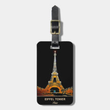 Travel in Style: Eiffel Tower Luggage Tags