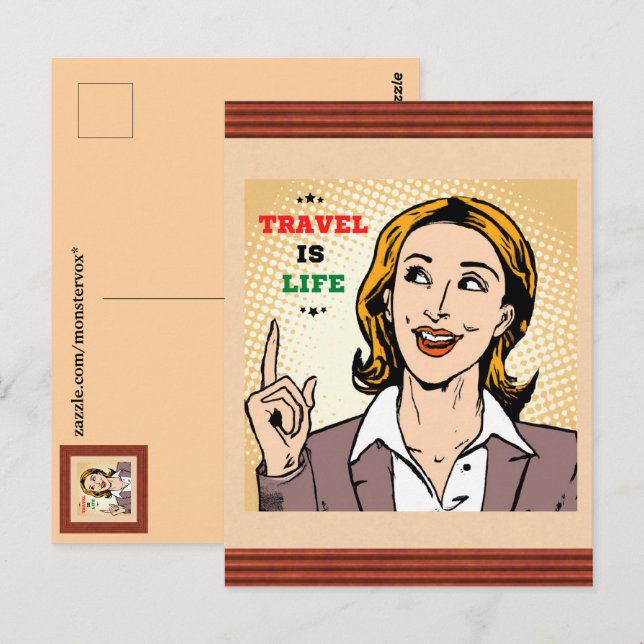 Travel Is Life Postcard (Front/Back)