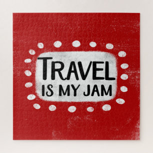 Travel Is My Jam Jigsaw Puzzle