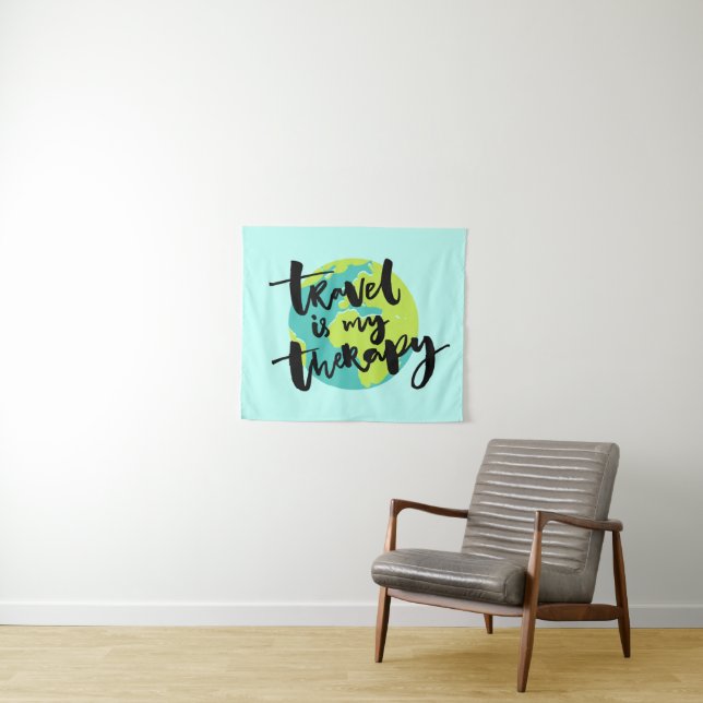Travel is my Therapy Tapestry (In Situ (Horizontal))