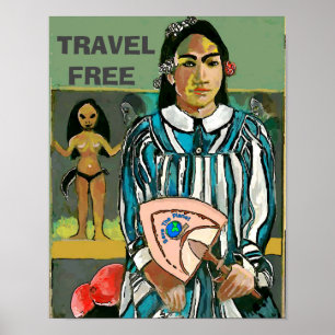 Travel Islands Free, edit text, Poster