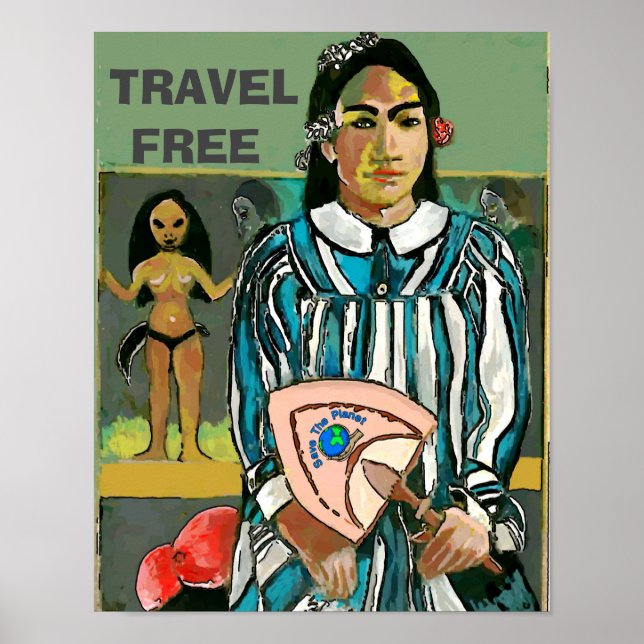 Travel Islands Free, edit text, Poster (Front)