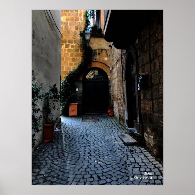 Travel | Italy - Orvieto Street Poster (Front)