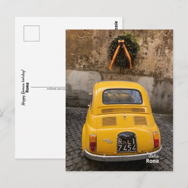Travel | Italy - Rome, Holiday Joy Postcard (Front/Back)