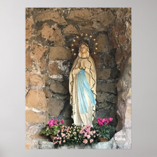 Travel   Italy - Rome, Madonna Shrine Poster