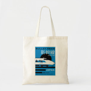 Travel Japan Bullet Train Shinkansen Tote Bag