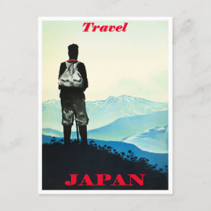 Travel Japan vintage travel Postcard