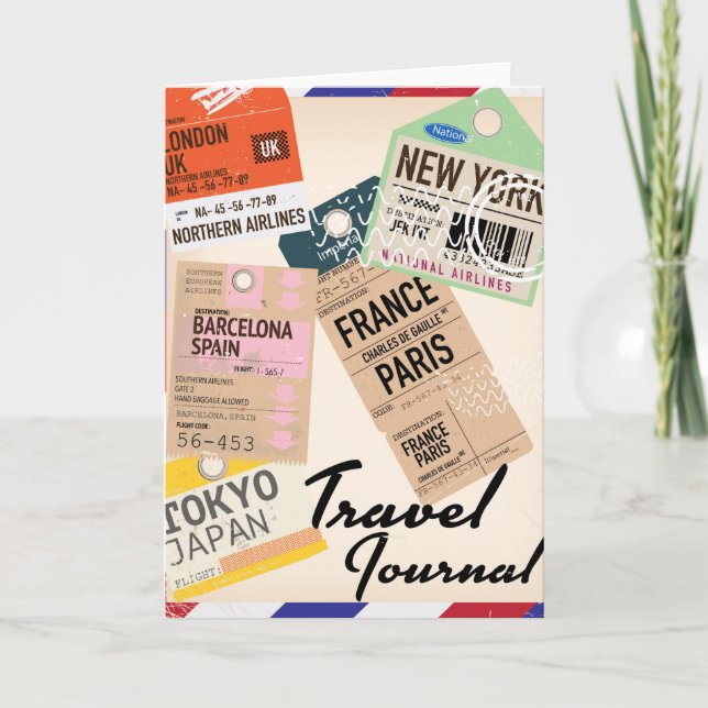 Travel Journal Holiday Card (Front)