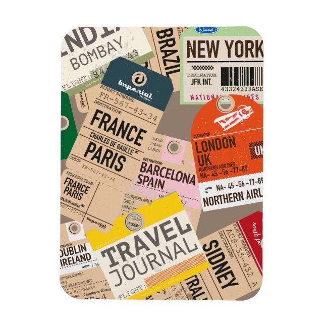 Travel Journal. Magnet (Vertical)