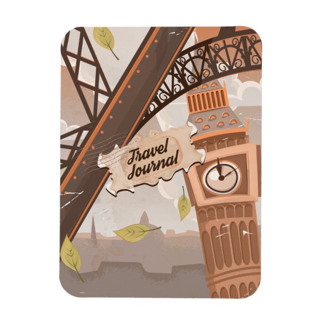 Travel Journal. Magnet (Vertical)