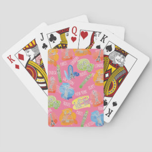 Travel Locations Pattern Playing Cards