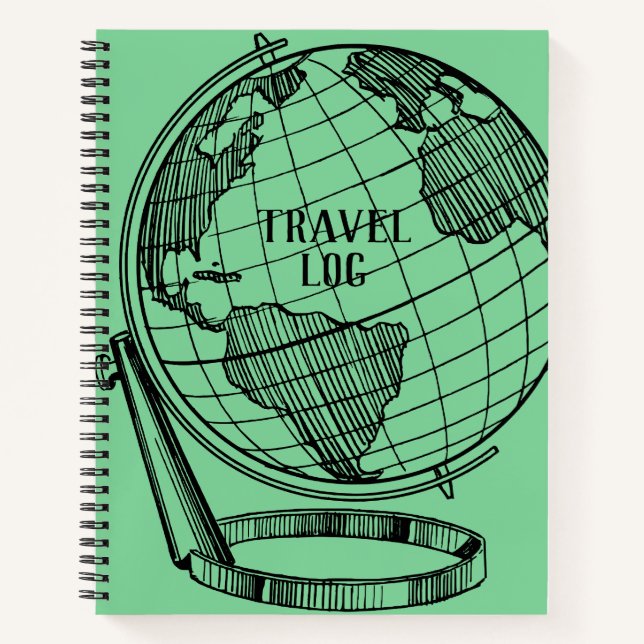 Travel Log Notebook Journal  (Front)