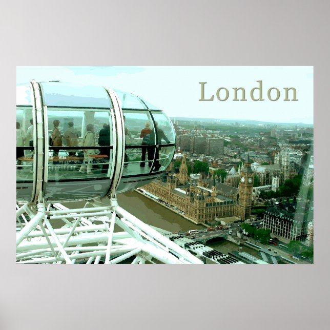 Travel London Poster (Front)