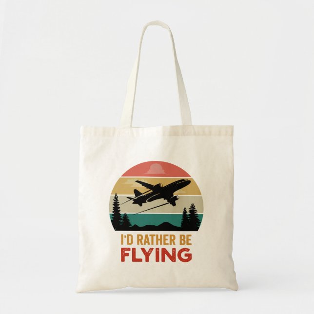 Travel Lover Airplane Adventure Tote Bag (Front)