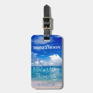 Travel   Luggage Tag   Honeymoon   Mr & Mrs