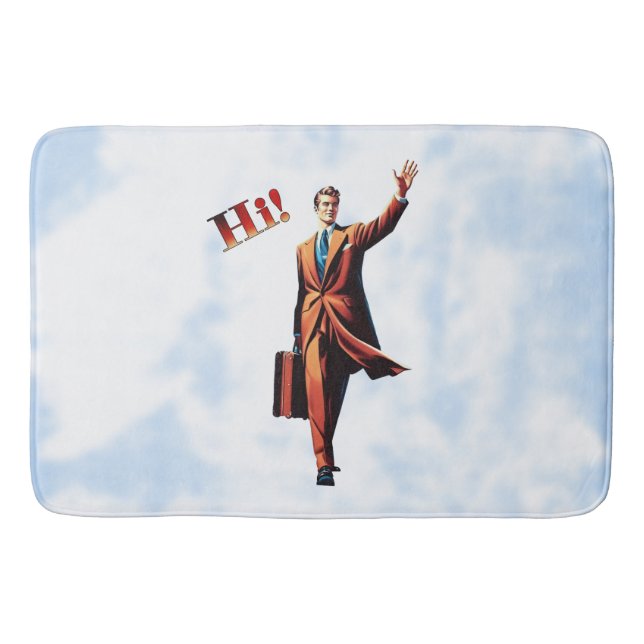 Travel Man Bath Mat (Front)